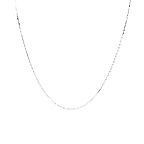 BOX CHOKER NECKLACE SILVER